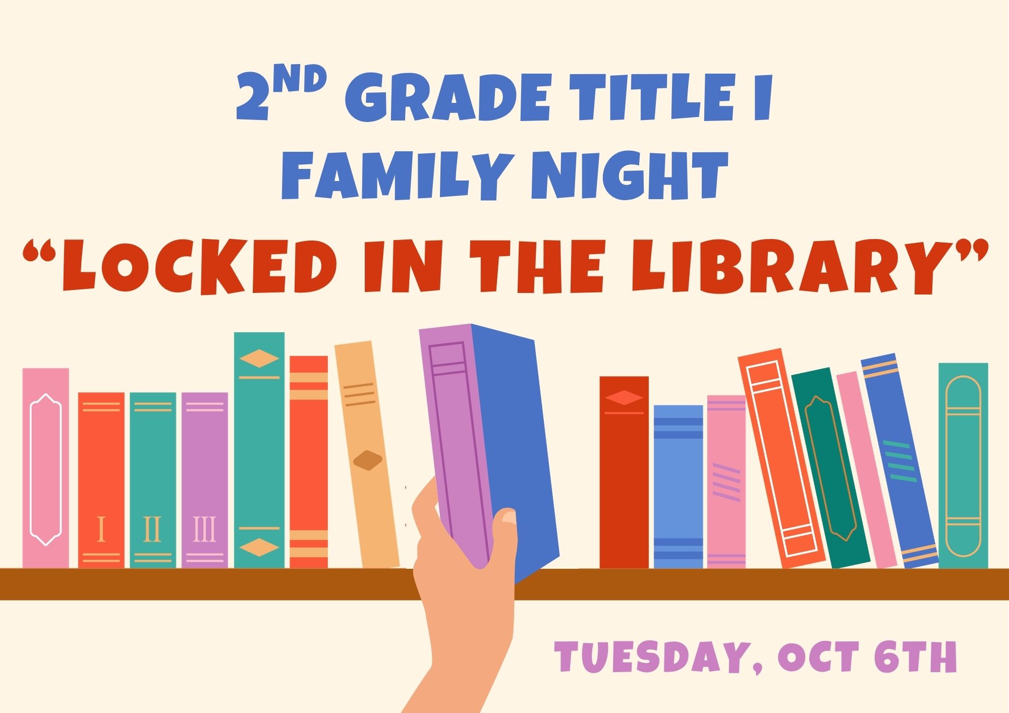 2nd Grade "Locked in the Library Event"